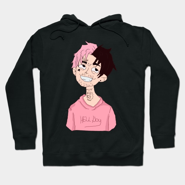 Lil peep cartoon hoodie cheap